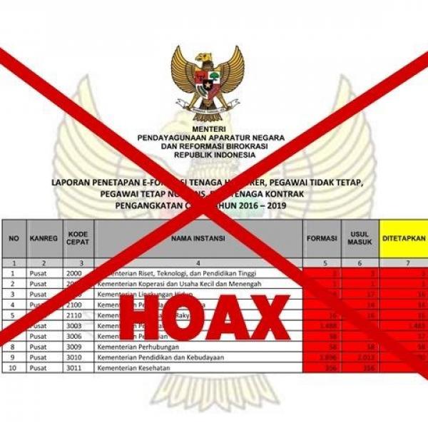 Jangan Terkecoh Hoax Penetapan Formasi Tenaga Honorer