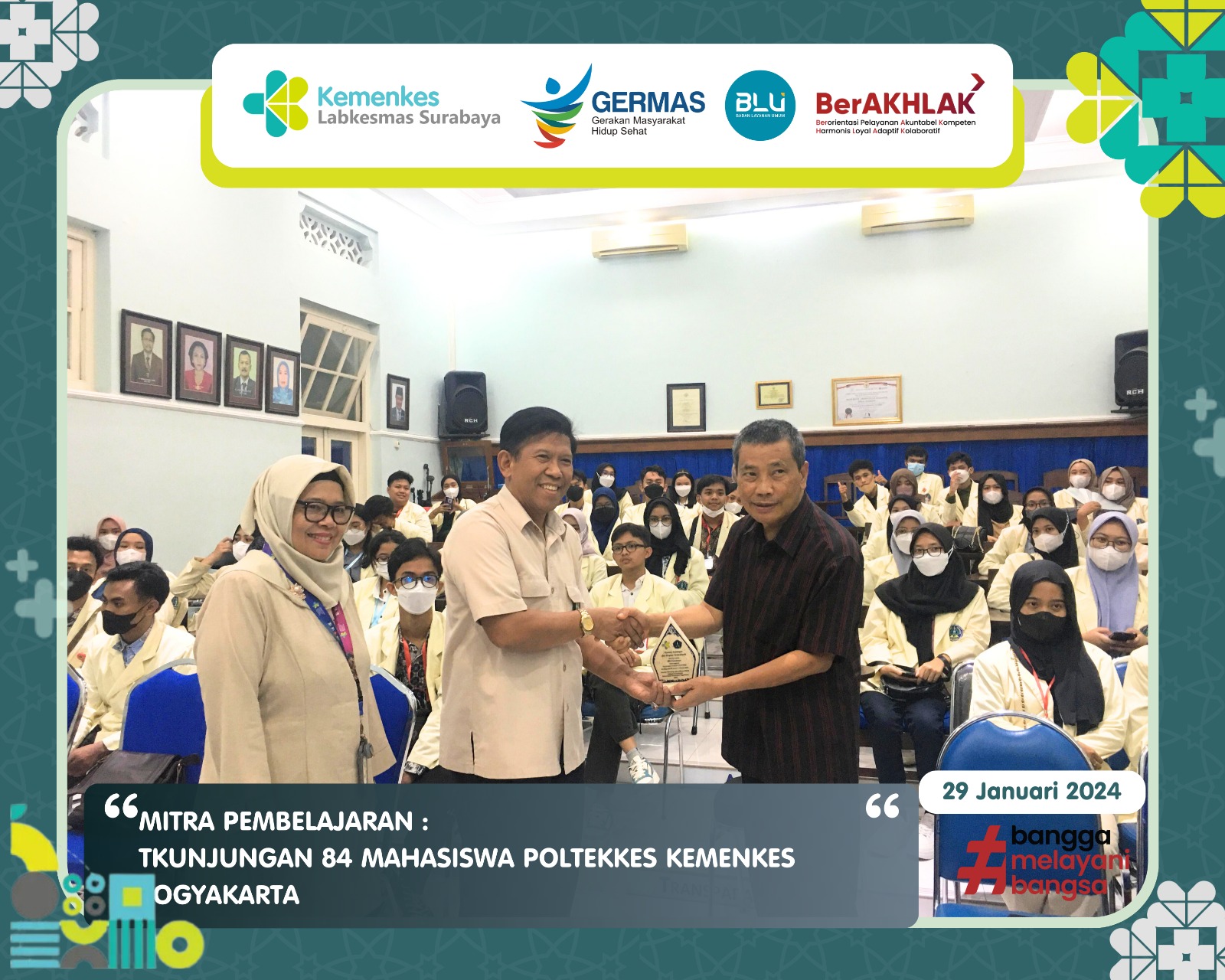 MITRA PEMBELAJARAN : Terima Kunjungan 84 Mahasiswa POLTEKKES Kemenkes Yogyakarta