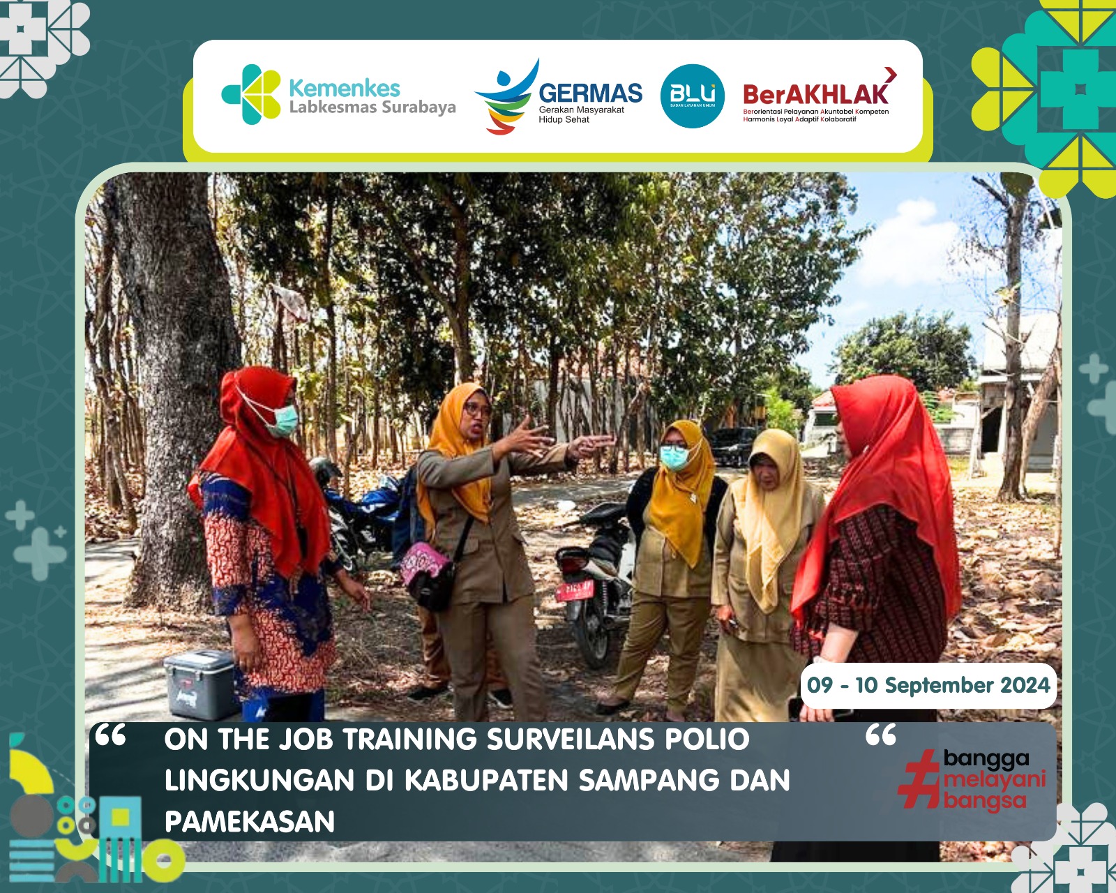 ON THE JOB TRAINING SURVEILANS POLIO LINGKUNGAN DI KAB SAMPANG & PAMEKASAN
