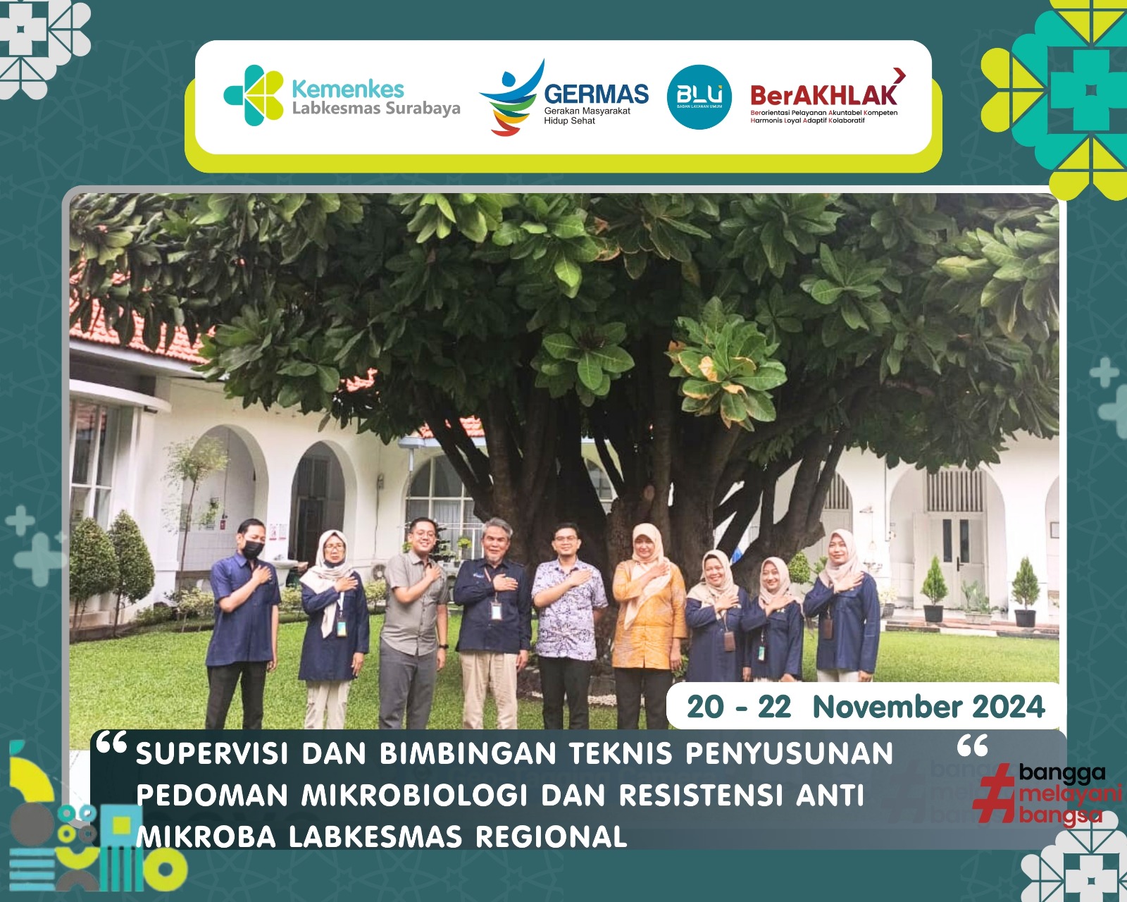 SUPERVISI DAN BIMBINGAN TEKNIS PENYUSUNAN PEDOMAN MIKROBIOLOGI DAN RESISTENSI ANTI MIKROBA LABKESMAS REGIONAL
