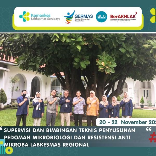 SUPERVISI DAN BIMBINGAN TEKNIS PENYUSUNAN PEDOMAN MIKROBIOLOGI DAN RESISTENSI ANTI MIKROBA LABKESMAS REGIONAL
