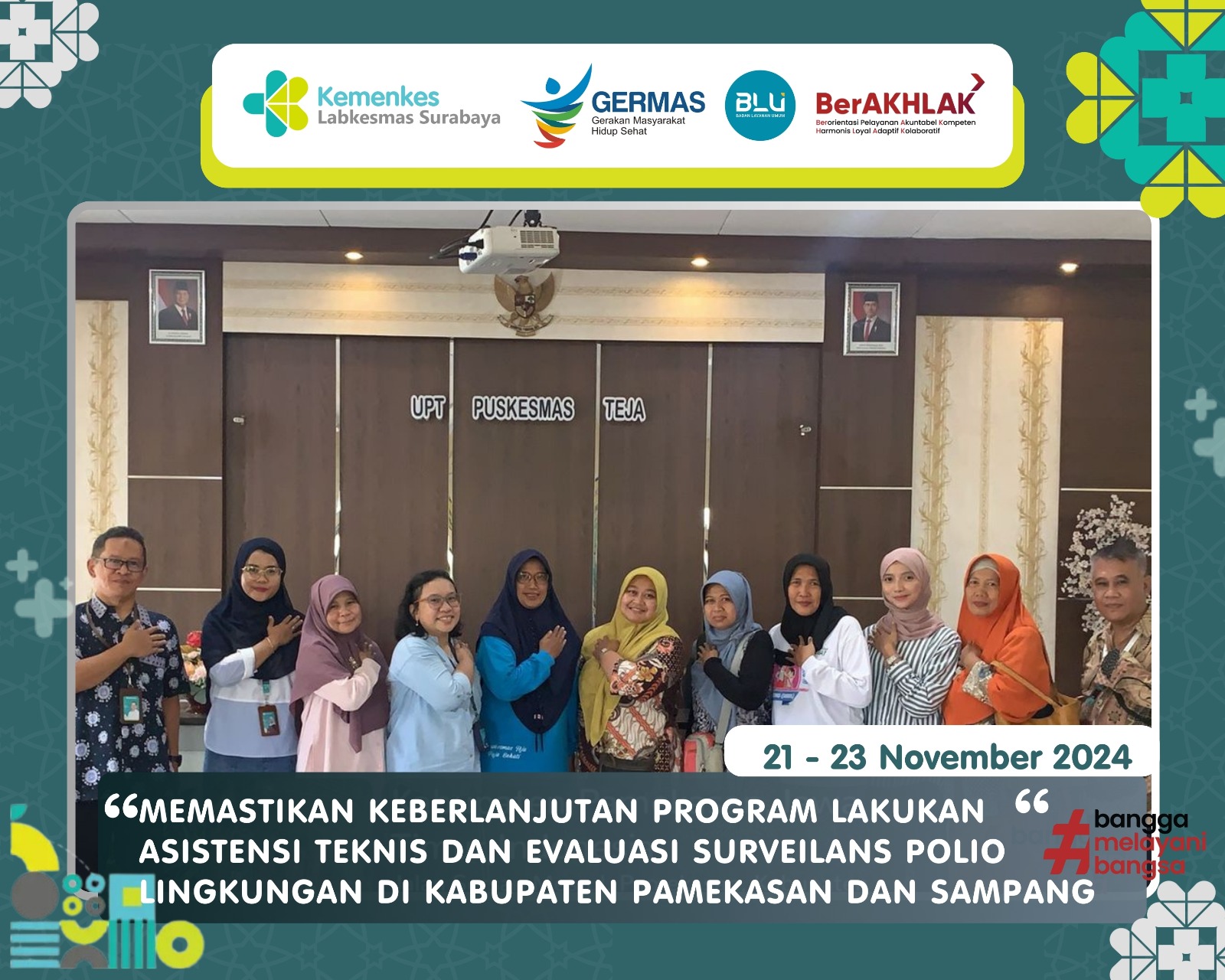 MEMASTIKAN KEBERLANJUTAN PROGRAM LAKUKAN ASISTENSI TEKNIS DAN EVALUASI SURVEILANS POLIO LINGKUNGAN DI KABUPATEN PAMEKASAN DAN SAMPANG