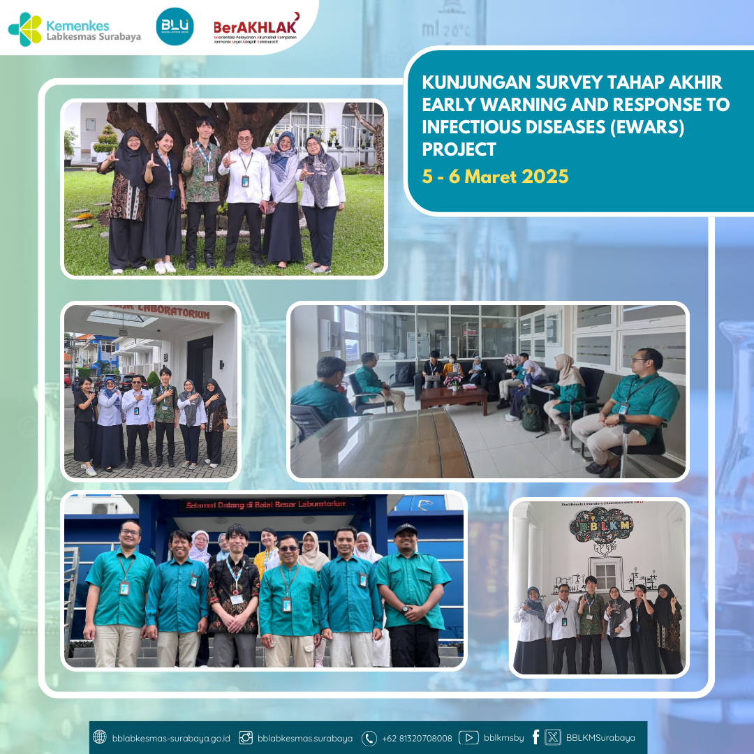 BBLKM Surabaya Terima Kunjungan Survey Tahap Akhir EWARS Project