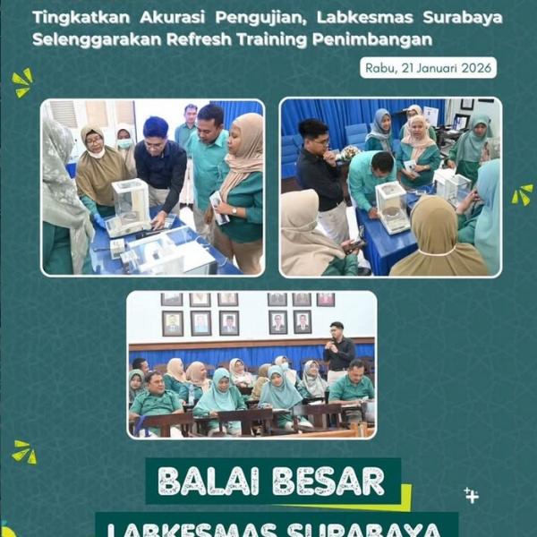 Labkesmas Surabaya menyelenggarakan Inhouse Training Penimbangan