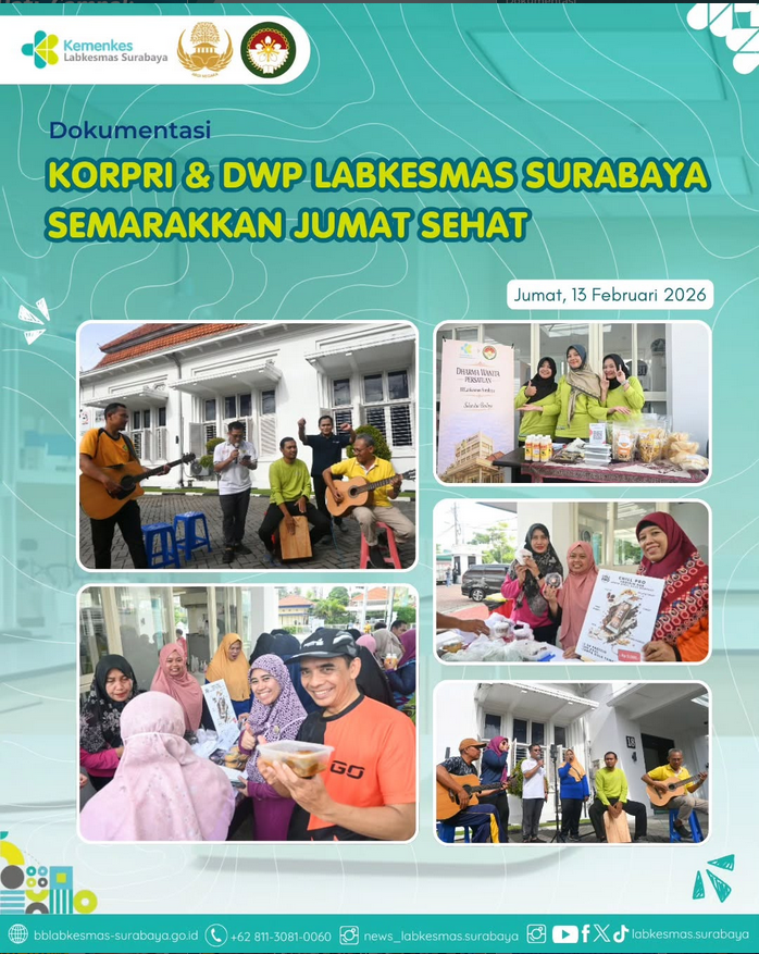 KORPRI & DWP Labkesmas Surabaya Semarakkan Jumat Sehat