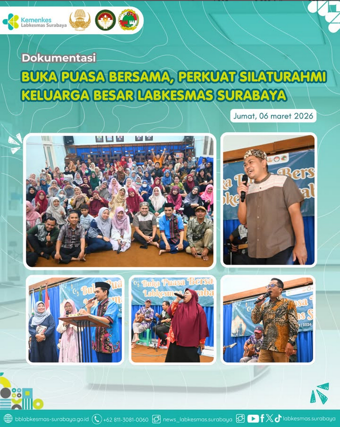 Buka Puasa Bersama, Perkuat Silaturahmi Keluarga Besar Labkesmas Surabaya