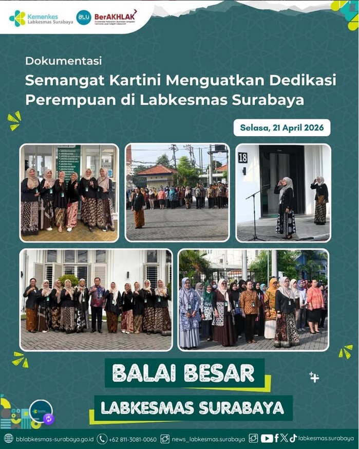 Semangat Kartini Menguatkan Dedikasi Perempuan di Labkesmas Surabaya